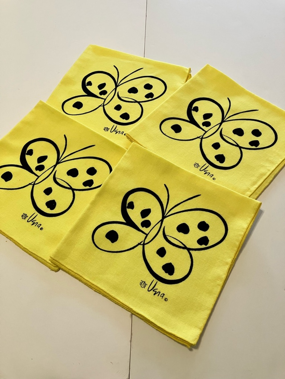 Bright Yellow Dinner Napkins by Vera